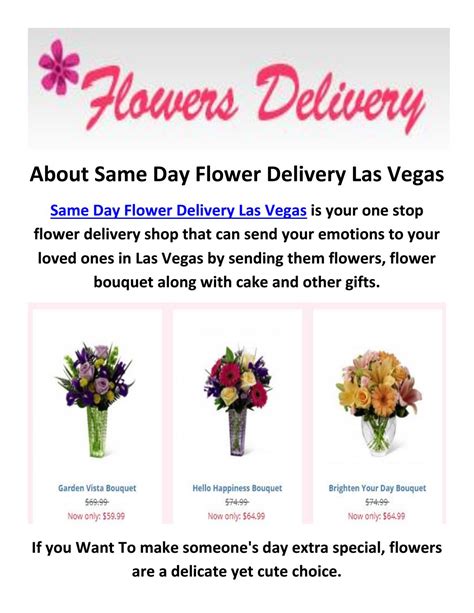 same day flower delivery las vegas